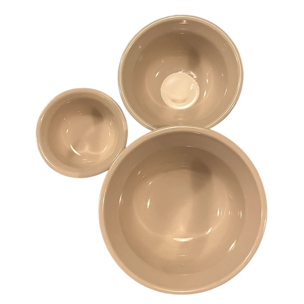Longaberger Collectors Edition Miniature Pottery Bowl Set w/ Wrought Iron Stand. - Picture 4 of 9